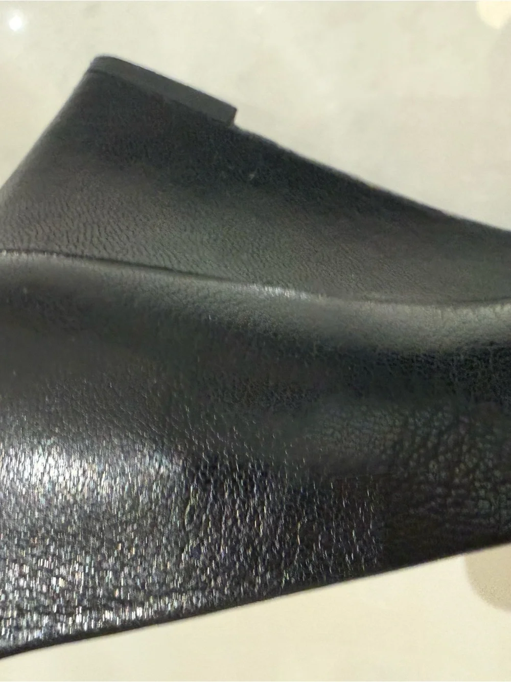 Tory Burch Black Leather Gold Logo Block Heel Pumps